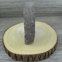 Agate Geode Stand -  Lovely Brown Gray Bands!  Semi-Polished - Nice Shape!  *Reiki Energy*