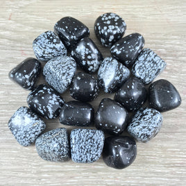 Snowflake Obsidian - Tumbled, Smooth, No Dyes, Natural Colors, Chunky - *Stone of Purity* - *Perseverance* - *Insight* - Reiki Healing