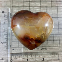 BIG Carnelian Heart - 2.5" Length - Smooth, Polished, Expert Craftsmanship - *COURAGE* - *CONFIDENCE* - Reiki Energy