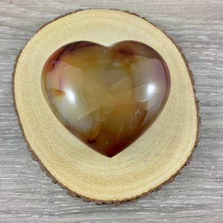 BIG Carnelian Heart - 2.5" Length - Smooth, Polished, Expert Craftsmanship - *COURAGE* - *CONFIDENCE* - Reiki Energy