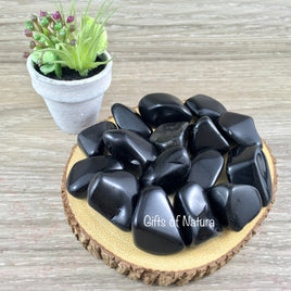 Black Obsidian Tumbled Stone - Smooth, Beautiful Sheen - *CLEANSE NEGATIVITY* - *Grounding* - *Psychic Protection*