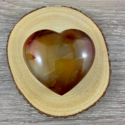 BIG Carnelian Heart - 2.5" Length - Smooth, Polished, Expert Craftsmanship - *COURAGE* - *CONFIDENCE* - Reiki Energy