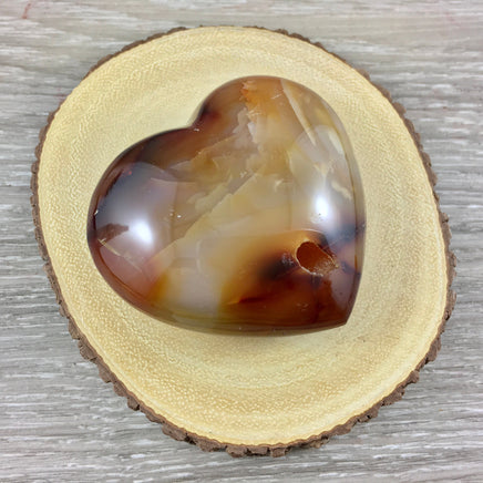 BIG Carnelian Heart - 2.5" Length - Smooth, Polished, Expert Craftsmanship - *COURAGE* - *CONFIDENCE* - Reiki Energy