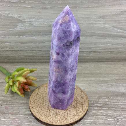 4.25" BIG Lepidolite Obelisk - STUNNING QUALITY - Natural - *Emotional Healing & Balance* - *Serenity* - *Stress Relief*