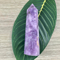 4.25" BIG Lepidolite Obelisk - STUNNING QUALITY - Natural - *Emotional Healing & Balance* - *Serenity* - *Stress Relief*