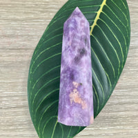 4.25" BIG Lepidolite Obelisk - STUNNING QUALITY - Natural - *Emotional Healing & Balance* - *Serenity* - *Stress Relief*