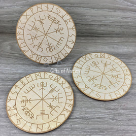 Runes Symbols Grid / Crystal Grid / Wood Plaque / Pendulum Board - Genuine Beech Plywood - Hand Crafted - Reiki Energy