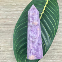 4.25" BIG Lepidolite Obelisk - STUNNING QUALITY - Natural - *Emotional Healing & Balance* - *Serenity* - *Stress Relief*