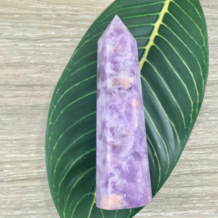 4.25" BIG Lepidolite Obelisk - STUNNING QUALITY - Natural - *Emotional Healing & Balance* - *Serenity* - *Stress Relief*