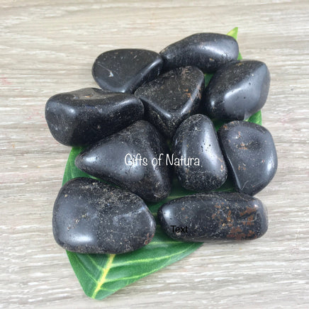 BIG Black Tourmaline  - 1.5 to 1.75 inch - Tumbled, Polished - *PURIFICATION* - *PROTECTION* - Reiki Energy