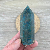3" Blue Apatite Obelisk - Natural, No Dyes, Smooth, Polished - *DREAM STONE* - * KNOWLEDGE *- Reiki Healing