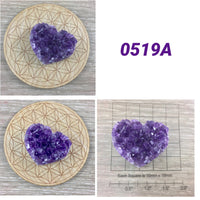 Amethyst Crystal Druzy Heart - Hand Polished - Beautiful Quality! -