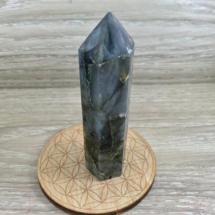 BIG 3.75" Labradorite Obelisk - FLASHY! - Smooth, Polished - *Stone of Magic* - Reiki Healing