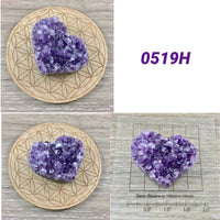 Amethyst Crystal Druzy Heart - Hand Polished - Beautiful Quality! -