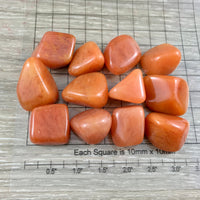 Peach Aventurine - Tumbled, Polished, Natural, No Dyes - 1" - 1.25" - *OPPORTUNITES* - *CREATIVITY* - *WELLBEING* - Reiki Healing