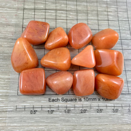 Peach Aventurine - Tumbled, Polished, Natural, No Dyes - 1" - 1.25" - *OPPORTUNITES* - *CREATIVITY* - *WELLBEING* - Reiki Healing