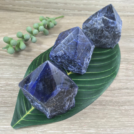 Sodalite Point Obelisk - You Pick - Natural, Semi-Polished, Beautiful! - *INSIGHT* - *COMMUNICATION* - Throat Chakra, Reiki Healing