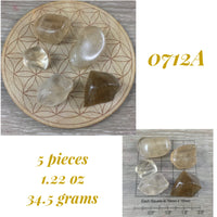 Natural Citrine - 5 PIECES - Pick Your Lot! - Non-heated, All Natural,  Polished - *Personal Will* - *Abundance* - *Manifestation*