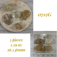 Natural Citrine - 5 PIECES - Pick Your Lot! - Non-heated, All Natural,  Polished - *Personal Will* - *Abundance* - *Manifestation*