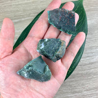 Natural Bloodstone - Rough, Unpolished, Raw - *Strength* - *Courage* - *Vitality* - *Purification* - Reiki Energy