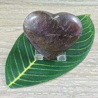 Auralite | Super Seven (Melody Stone) Heart - Puffy! Hand Polished - Non Treated - High Vibration Stone - Reiki Energy