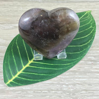 Auralite | Super Seven (Melody Stone) Heart - Puffy! Hand Polished - Non Treated - High Vibration Stone - Reiki Energy