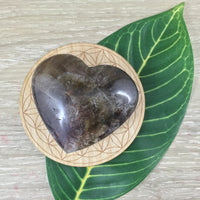 Auralite | Super Seven (Melody Stone) Heart - Puffy! Hand Polished - Non Treated - High Vibration Stone - Reiki Energy