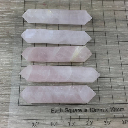 Rose Quartz Points - Double Terminated - Pretty Pink - Smoothly Polished - *Emotional Healing* - *Love* - Reiki Energy
