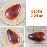 BIG Carnelian Palm Stone - 2"+  Vibrant!  Smooth, Polished, No Dyes! Natural Colors - *COURAGE* - *CONFIDENCE* - Reiki Energy