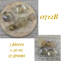 Natural Citrine - 5 PIECES - Pick Your Lot! - Non-heated, All Natural,  Polished - *Personal Will* - *Abundance* - *Manifestation*