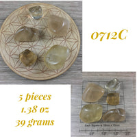 Natural Citrine - 5 PIECES - Pick Your Lot! - Non-heated, All Natural,  Polished - *Personal Will* - *Abundance* - *Manifestation*