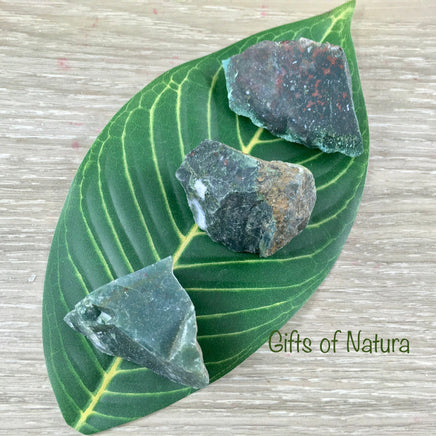 Natural Bloodstone - Rough, Unpolished, Raw - *Strength* - *Courage* - *Vitality* - *Purification* - Reiki Energy