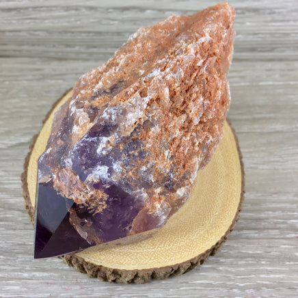 BIG!  4.96" Amethyst Point (1 lb+) - Natural, Rough, Raw, Dark, Unpolished - Crown Chakra - *CALMING* - *PROTECTION* - Reiki Energy