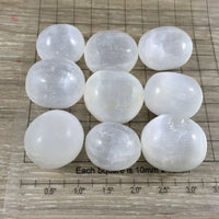 White Selenite - Tumbled, Smooth, Polished - 1" - *Spiritual Activation* - *Spirit Guide with Angels* * SERENITY * - Reiki Healing