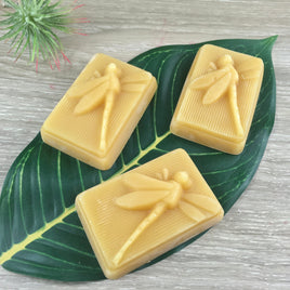 100% Pure Beeswax Dragonfly Medallion - DIY Lip Balm, Salves, Cosmetics