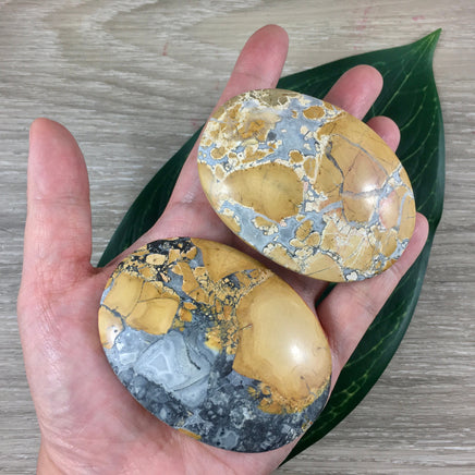 BIG Maligano Jasper Palm Stone - Unique!  Semi-Polished, No dyes, Natural - *PROTECTION* - *POWER* - *Anti-Negativity* - Reiki Healing