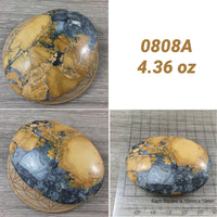 BIG Maligano Jasper Palm Stone - Unique!  Semi-Polished, No dyes, Natural - *PROTECTION* - *POWER* - *Anti-Negativity* - Reiki Healing