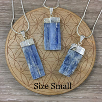 Blue Kyanite Blade Pendant  2 sizes to choose from - *Inner Bridges* - *Empathy* - *Past Life Recall* - *Psychic Ability*