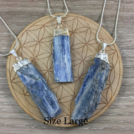 Blue Kyanite Blade Pendant  2 sizes to choose from - *Inner Bridges* - *Empathy* - *Past Life Recall* - *Psychic Ability*