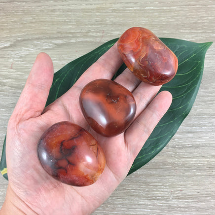 BIG Carnelian Palm Stone / Massage Stone - Premium Quality!  - Polished Crystal - *COURAGE* - *CONFIDENCE* - Reiki Energy