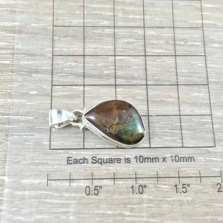 Natural Ammolite Pendant - 925 Sterling Silver - Gorgeous!  Lovely Colors - *PERFECTION* - *WISDOM* - *KNOWLEDGE* - Reiki Energy