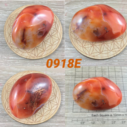 BIG Carnelian Palm Stone / Massage Stone - Premium Quality!  - Polished Crystal - *COURAGE* - *CONFIDENCE* - Reiki Energy