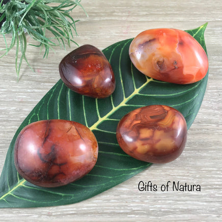 BIG Carnelian Palm Stone / Massage Stone - Premium Quality!  - Polished Crystal - *COURAGE* - *CONFIDENCE* - Reiki Energy