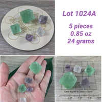 Fluorite Octahedrons - 100% Natural, Raw, Unpolished - "Mental Clarity" - "Clear Energy" - "Decision-Making"