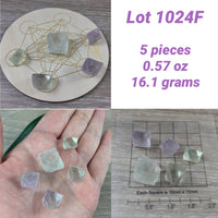 Fluorite Octahedrons - 100% Natural, Raw, Unpolished - "Mental Clarity" - "Clear Energy" - "Decision-Making"