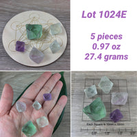 Fluorite Octahedrons - 100% Natural, Raw, Unpolished - "Mental Clarity" - "Clear Energy" - "Decision-Making"