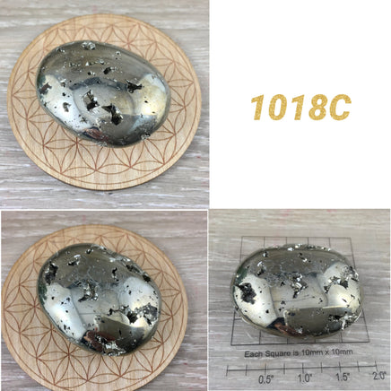 BIG GORGEOUS Pyrite Palmstones - Nice, Thick, Polished, Shiny! - *Vitality* - *Creativity* - *Confidence* - *Will Power* - Reiki Energy