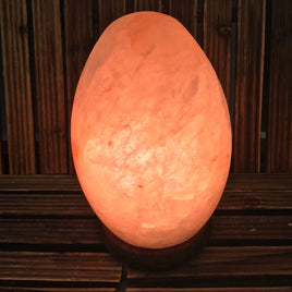 7.25" Egg Lamp - Feng Shui Egg - EXACT PIECE - Himalayan Salt Lamp with CSA approved cord & light bulb - Nature's Ionizer - Excellent Gift