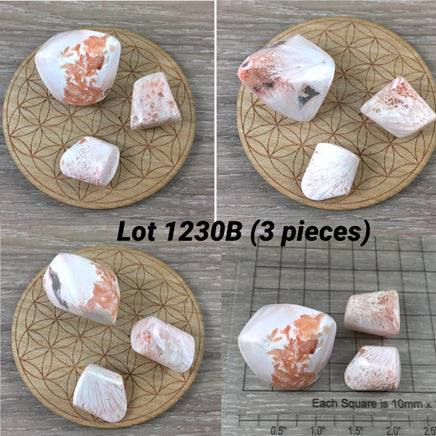 Peach Scolecite - 3 pieces - You Pick - Tumbled, Polished, Natural - *Inner Peace* - *Relaxation* - *Tranquility*  - *Awakening the Heart*