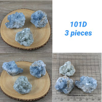 Celestite [3 PIECES LOT] - You Pick - Rough, Natural, Unpolished - * SERENITY* - *Angelic Communication* - Throat Chakra - Reiki Energy